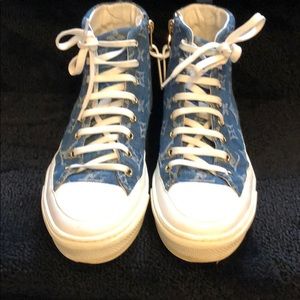 Louis Vuitton Denim monogram stellar sneakers